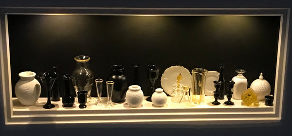 Black and White Miniature Glass Collection