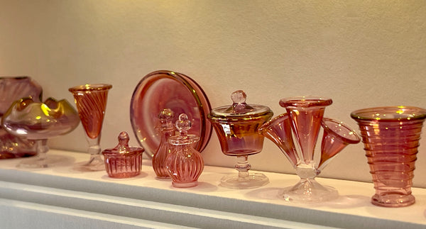 Miniature Cranberry Glass Collection 1