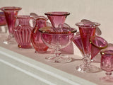 Miniature Cranberry Glass Collection