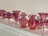 Miniature Cranberry Glass Collection