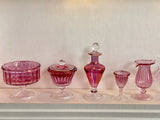 Miniature Cranberry Glass Collection
