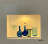 Miniature Blue Glass Collection