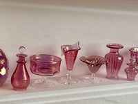 Miniature Cranberry Glass Collection 1