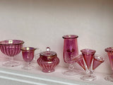 Miniature Cranberry Glass Collection 1